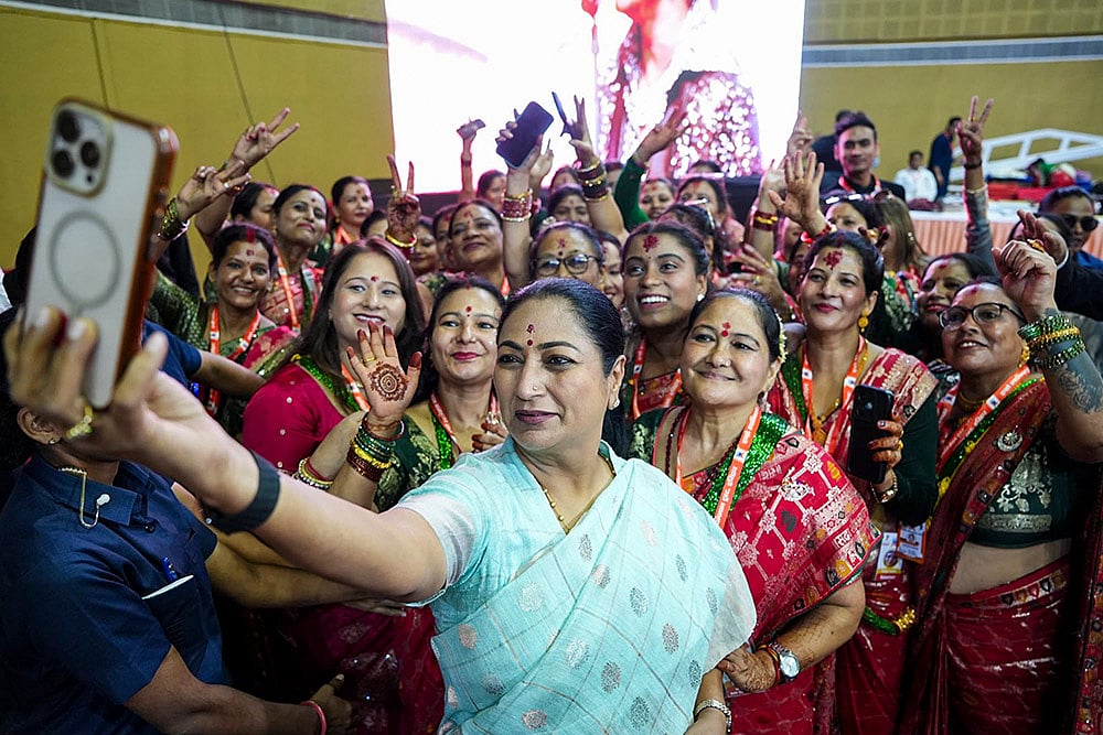 Rekha Gupta attends the Haritalika Teej Mahotsav 2026