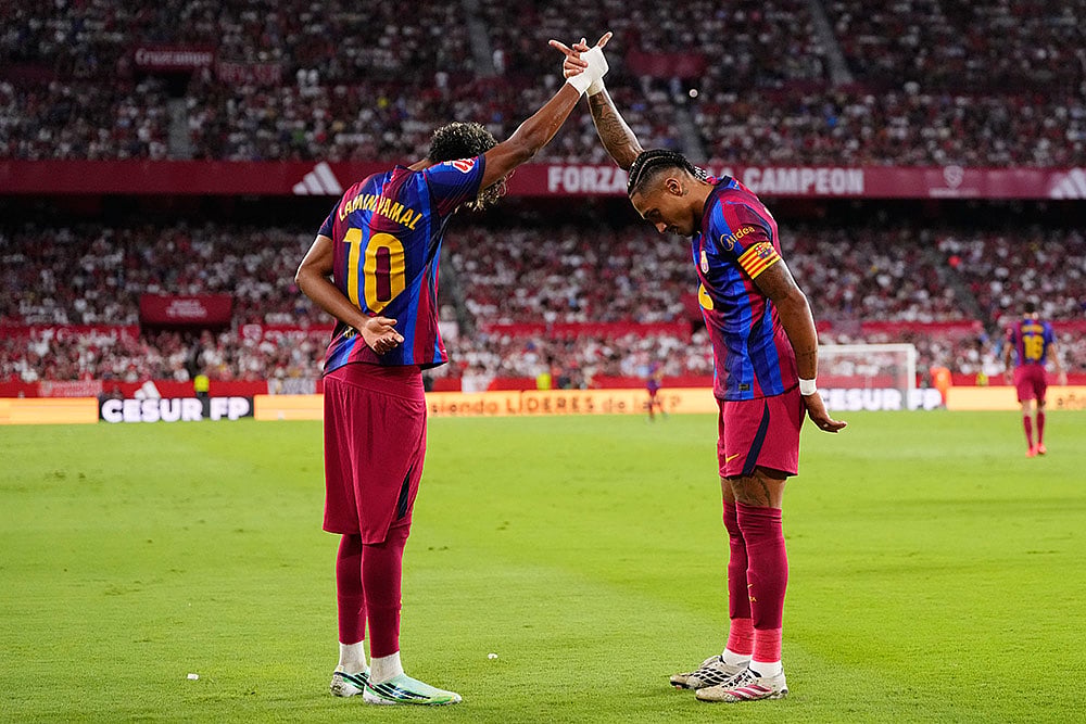 Spain La Liga Soccer: Sevilla vs Barcelona