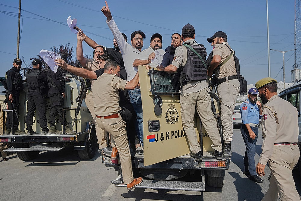 Jammu Kashmir Apni Party Protest