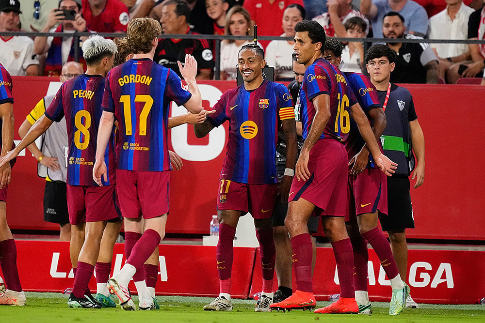 La Liga Soccer Match: Sevilla vs Barcelona