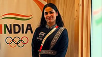 SAI Media :  Manu Bhaker wore borrowed ceremonial attire at the Nagoya opening ceremony.