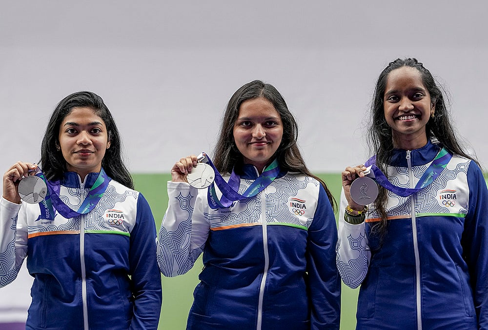 India at Asian Games 2026 Womens Team 10m Air Rifle shooting