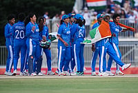 India’s First Gold! Women In Blue Crush Sri Lanka To Retain Asian Games Crown | Photo: AP/Mark Baker : Indian players celebrate after winning the women's gold medal T20 cricket game between India and Sri Lanka at the Asian Games in Nisshin, Japan, Tuesday, Sept. 22, 2026.