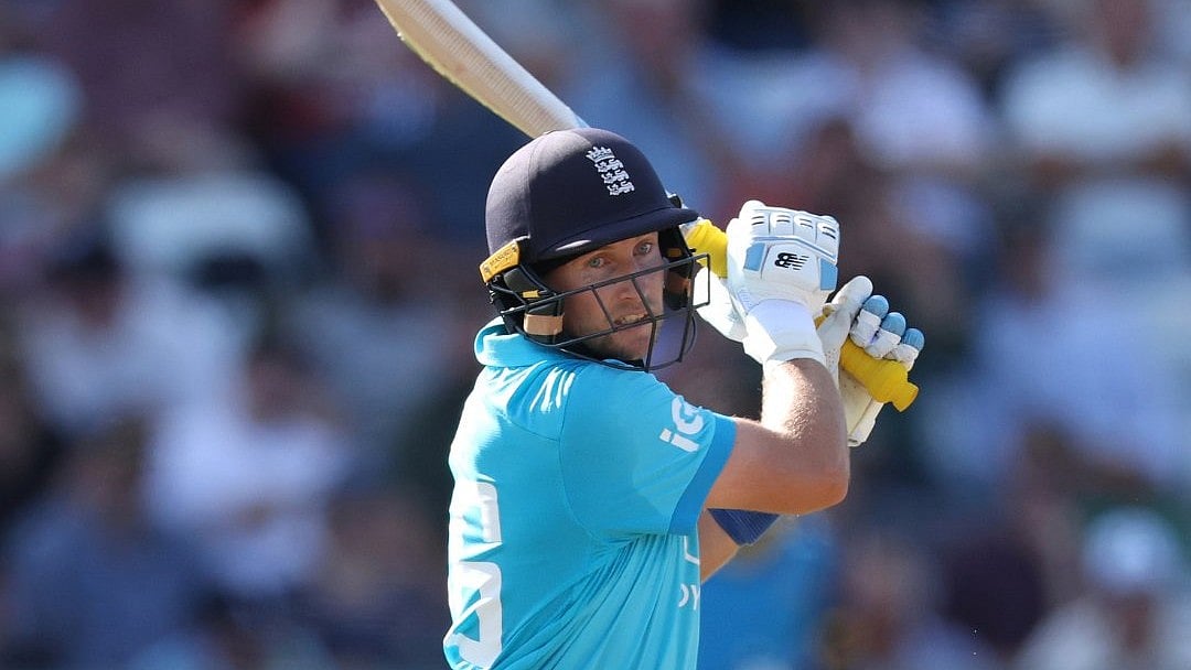 England batter Joe Root during the England vs Sri Lanka 1st ODI in Chester-le-Street - ECB