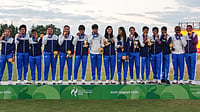 X/BCCIWomen : Indian women cricket team posing with their gold medals after beating Sri Lanka in the Asian Games 2026 final