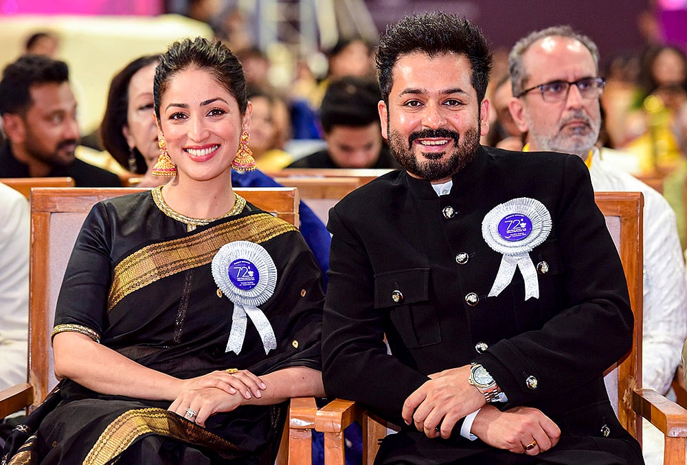 72nd National Film Awards_Yami Gautam Dhar with her husband and filmmaker Aditya Dhar 