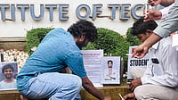 IIT Bombay Students Clarify Protest Demands After Sahil Wakode’s Death: ‘Not Justifying Academic Misconduct’ | Photo: PTI : Demonstrators stage a candlelight protest to pay tribute to the suicide victims of IIT Bombay.