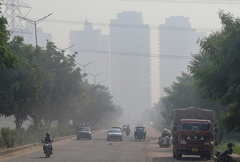 Weather: Dust in Gurugram