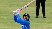 Asian Games 2026: Smriti Mandhana Becomes First Woman Cricketer To Achieve This Milestone | Photo: PTI/Arun Sharma : India’s Smriti Mandhana plays a shot during the second semifinal T20I cricket match between India’s women and Bangladesh’s women in the ongoing Asian Games 2026, at Aichi Prefectural Korogi Sports Park in Nisshin, Japan.