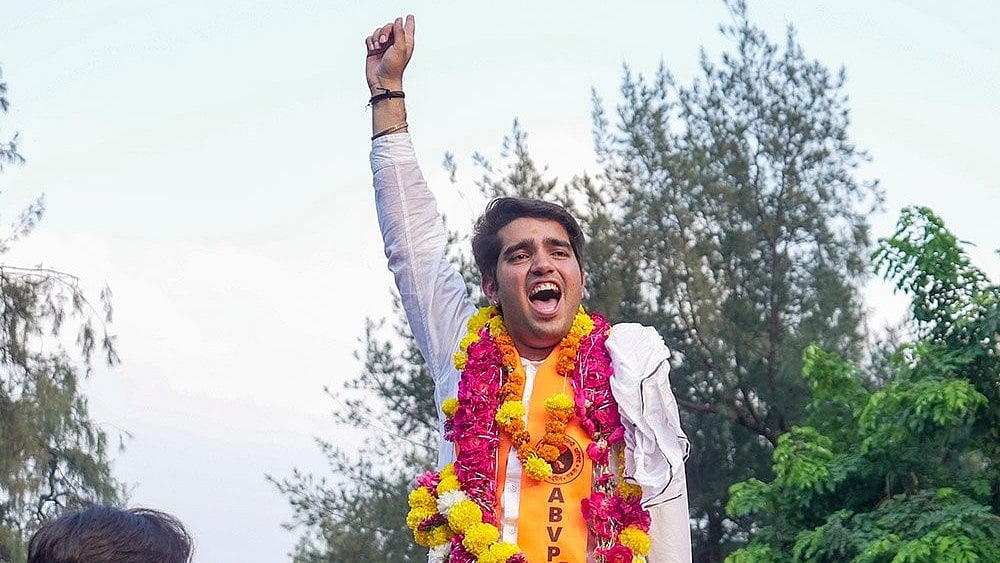 DUSU president Yash Dabas - | Photo: PTI/Karma Bhutia