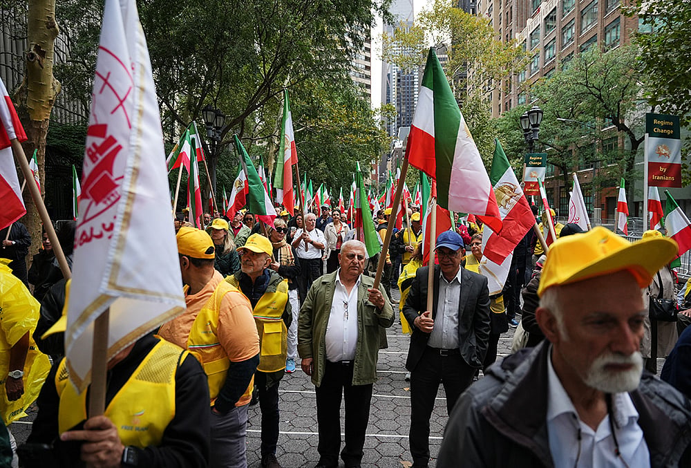 Protests against Iranian Regime Erupt Outside UN
