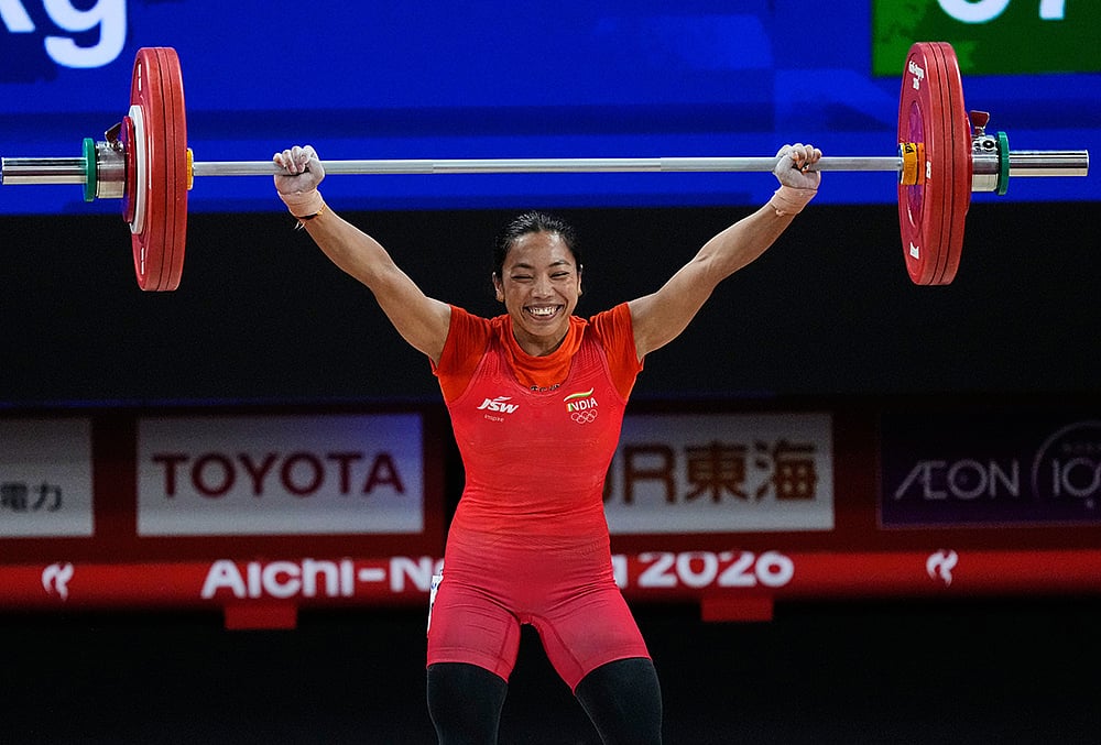 india at Asian Games 2026 Mirabai Chanu Saikhom Weightlifting photos