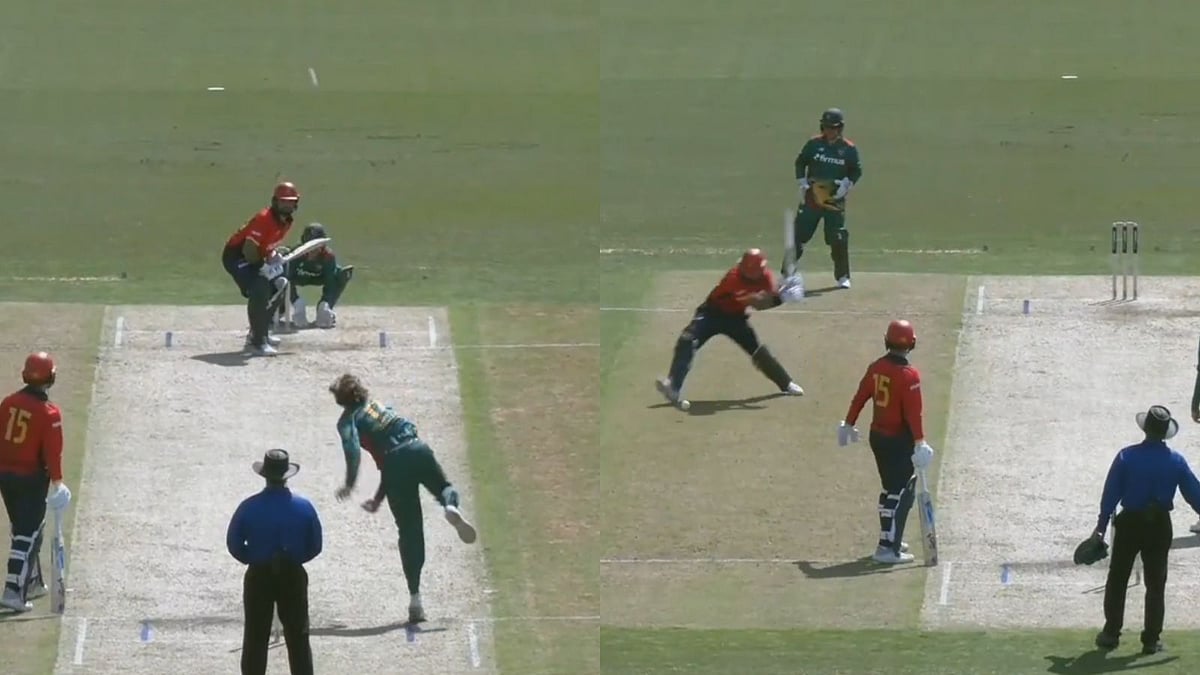 Jake Weatherald Smashes Bizarre ‘Moonball’, But Umpire Denies Boundary | Watch - Screengrab/cricket.com.au