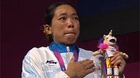 Mirabai Chanu finally won her maiden Asian Games medal