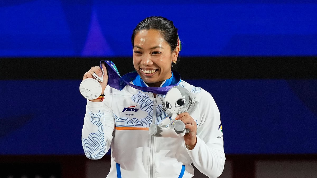 Saikhom Mirabai Chanu Asian Games 2026 Womens 49kg Silver Medal Weightlifting First Asiad Medal