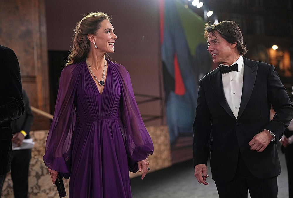 Britains Kate, Princess of Wales, left, and Tom Cruise Digger world premiere