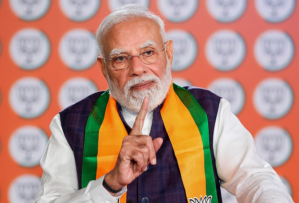 PM Modi interacts with Seva Yatris