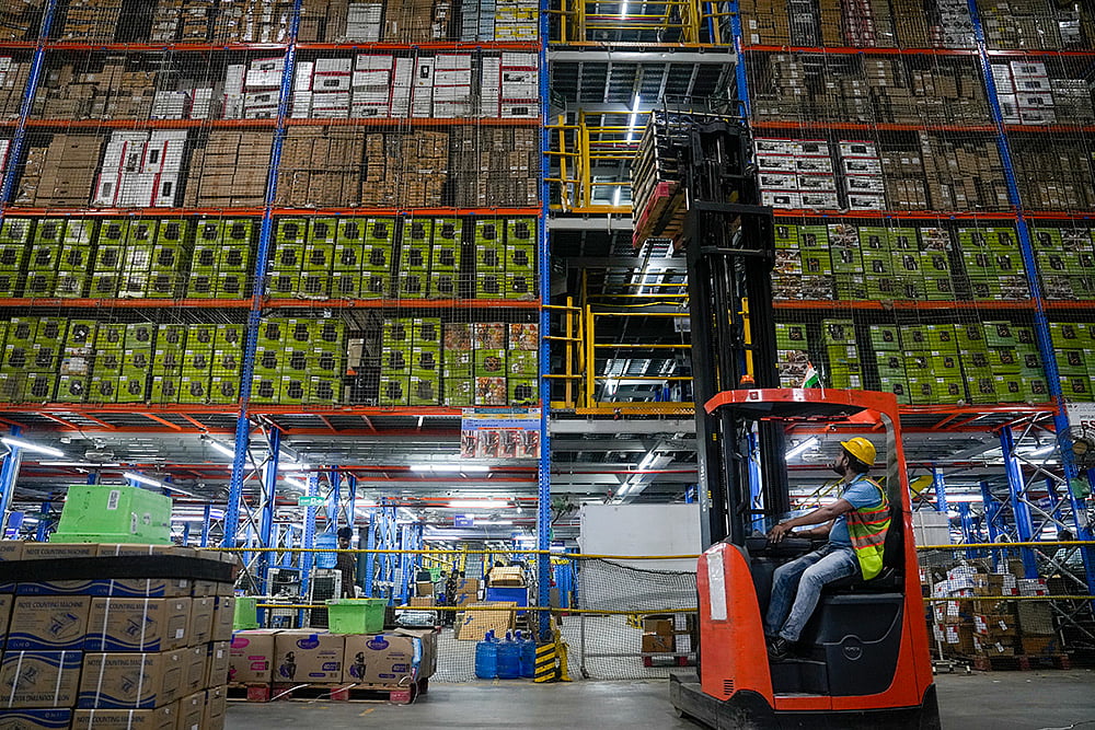 Flipkart workers prepare packages ahead of 'The Big Billion Days 2026' sale at the company's Fulfillment and Sort Center, in Sanpka, Haryana, Wednesday, Sept. 23, 2026. - | Photo: PTI/Salman Ali