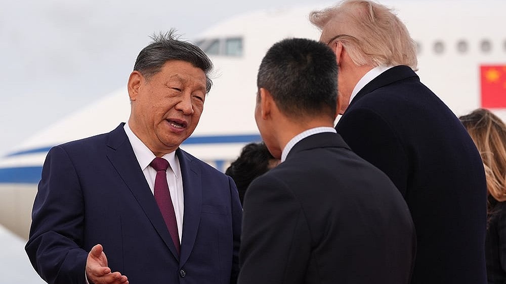 China's President Xi Jinping talks with President Donald Trump at Joint Base Andrews, Md., Wednesday, Sept. 23, 2026. - | Photo: AP/Alex Brandon