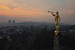 In Photos: Wildfires Rage Through Brazilian Amazon's | Photo: AP/Edmar Barros : An angel statue stands atop a church as smoke from wildfires fills the air in Manaus, Amazonas state, Brazil, Wednesday, Sept. 23, 2026.