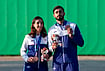 | Photo: PTI/Atul Yadav : India’s Parinaaz Dhaliwal, left, and Anant Jeet Singh Naruka hold the bronze medals after the Skeet Mixed Team final match at the 20th Asian Games, in Nagoya, Japan, Thursday, Sept. 24, 2026. 