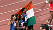 ians_india/X : India's mixed 4x400m relay team clinched a brilliant silver medal at the Asian Games 2026. 