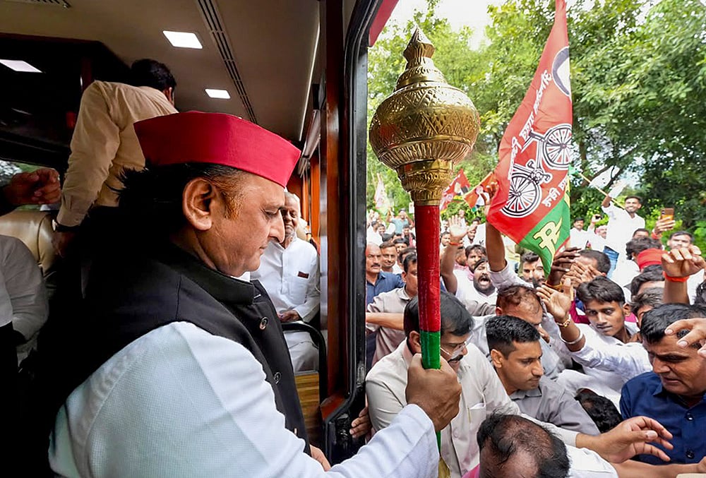 Akhilesh Yadav in Raebareli