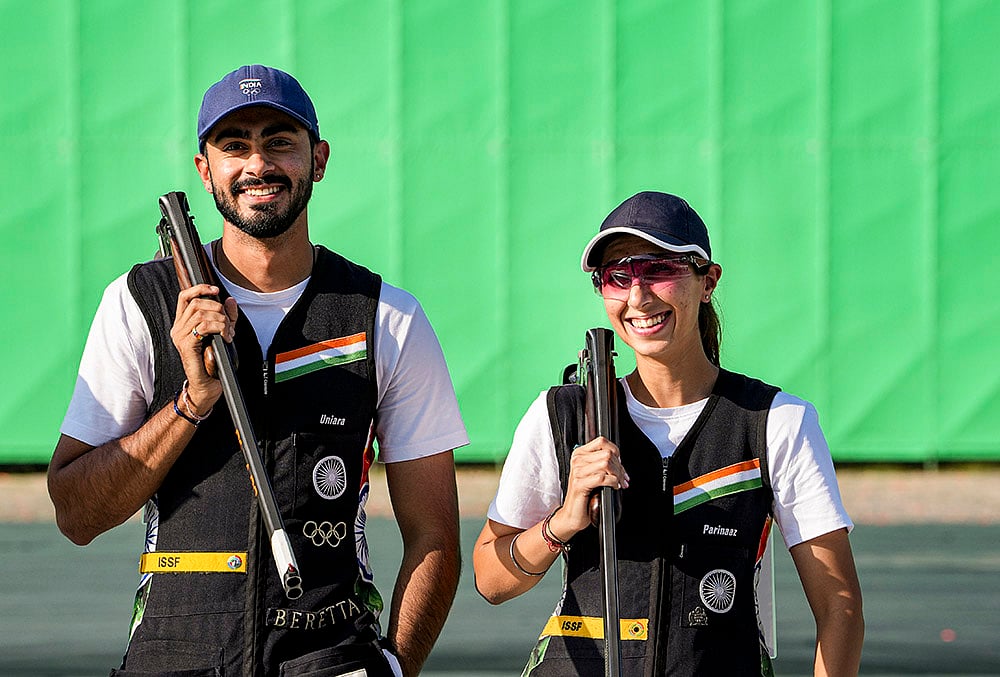Asian games mixed team skeet medal
