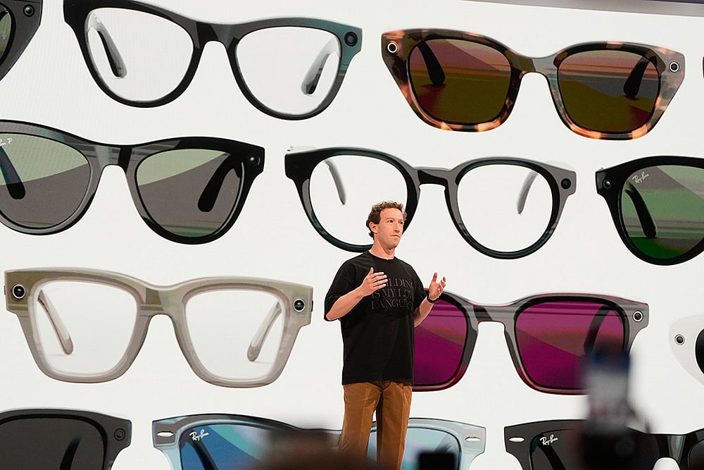 Meta CEO Mark Zuckerberg speaks during the Meta Connect conference, Wednesday, Sept. 23, 2026, in Menlo Park, Calif. - | Photo: AP/Jeff Chiu