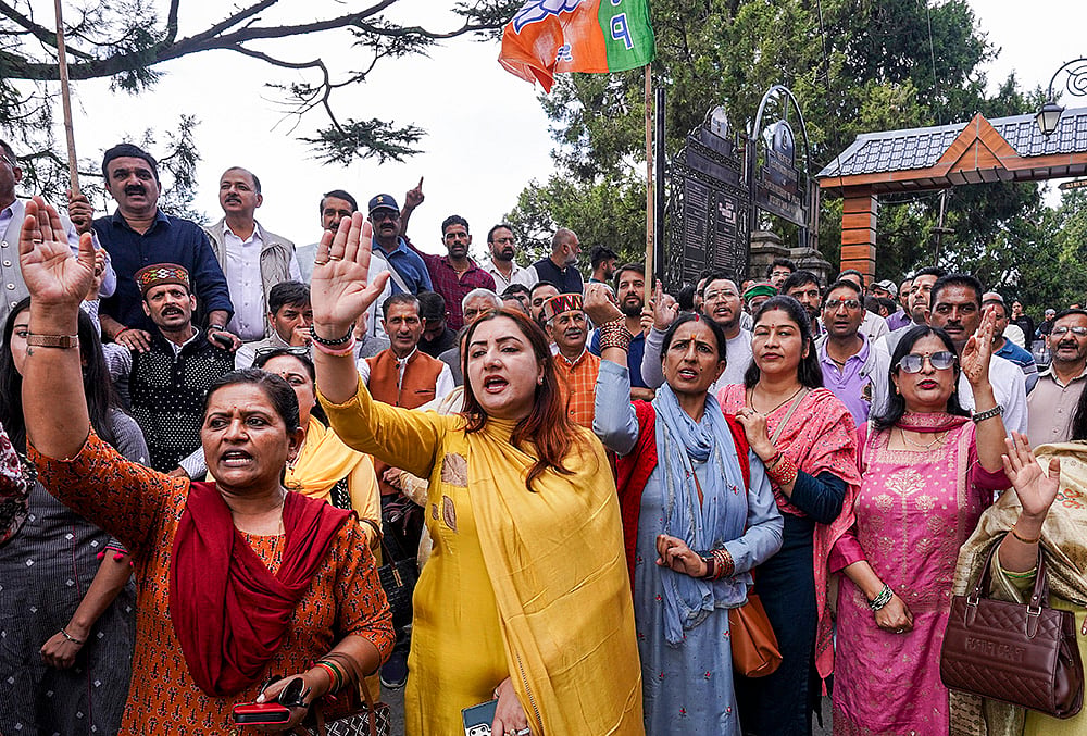 Protest in Shimla