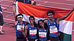 | Photo: X/AFIIndia : The Indian quartet of Machettira Poovamma, Vishal Thennarasu, Ramraj Vithya and Thekkinalil Manu won a silver medal in the 4x400m event