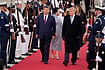 In Photos | Xi Jinping In US As Trump Talks Trade, AI With Chinese President | Photo: AP/Mark Schiefelbein : President Donald Trump and first lady Melania Trump greet Chinese President Xi Jinping and his wife Peng Liyuan as they arrive at Joint Base Andrews, Md., Wednesday, Sept. 23, 2026.