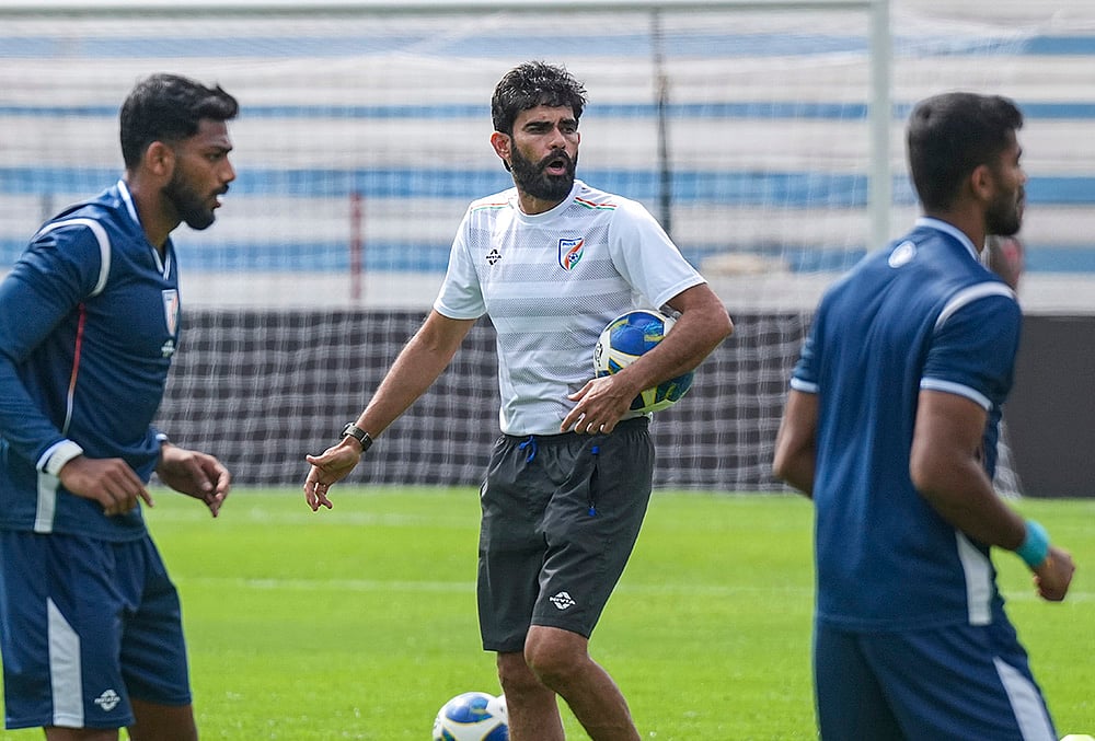 Indias football team coach Khalid Jamil