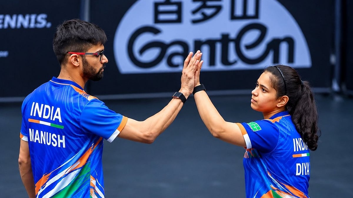 Manush Shah and Diya Chitale stunned Hong Kong’s Doo Hoi Kem and Wong Chun Ting 3-1 in the quarterfinals. - X