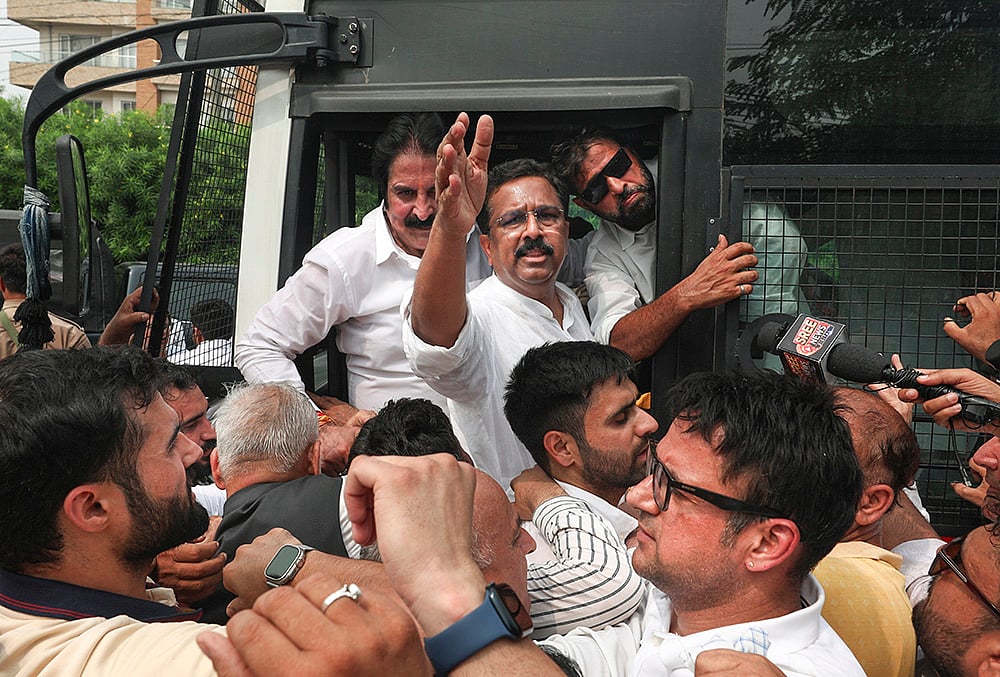 Congress protest in Jammu