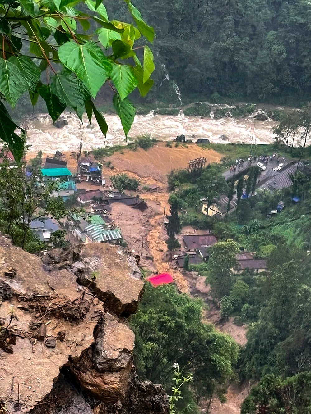 Landslide strikes Sikkims Rimbi