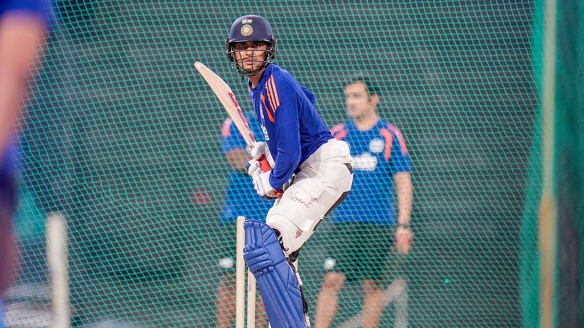Shubman Gill suffered an elbow injury from a Mohammad Siraj delivery during practice. - bcci/X