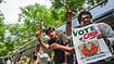 | Photo: PTI/Karma Bhutia : Indian Youth Congress (IYC) members stage a protest against Chief Election Commissioner (CEC) Gyanesh Kumar, demanding his resignation, citing a media report about objections reportedly raised by two Election Commissioners over various decisions of the poll panel, in New Delhi, Friday, Sept. 25, 2026. 