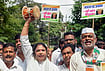 | Photo: PTI  : Jharkhand Congress protest against Gyanesh Kumar 