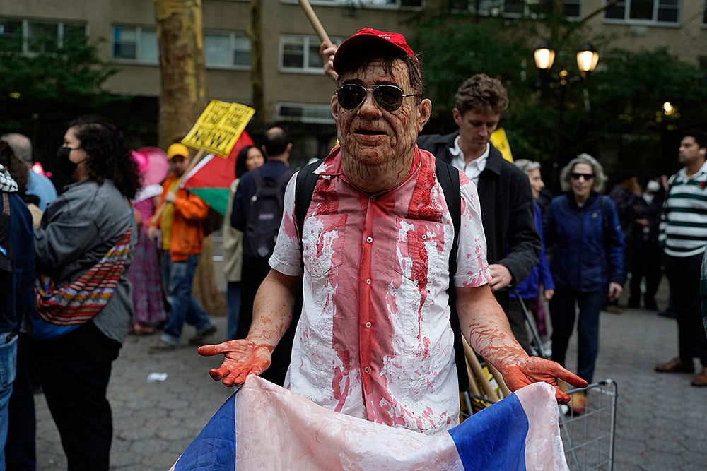 Protest against Benjamin Netanyahu
