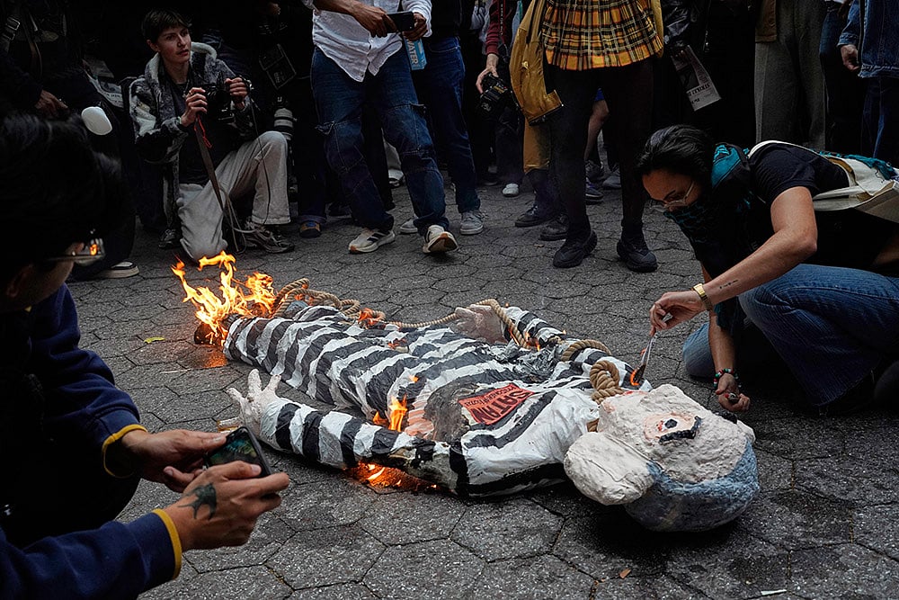Protest against Benjamin Netanyahu