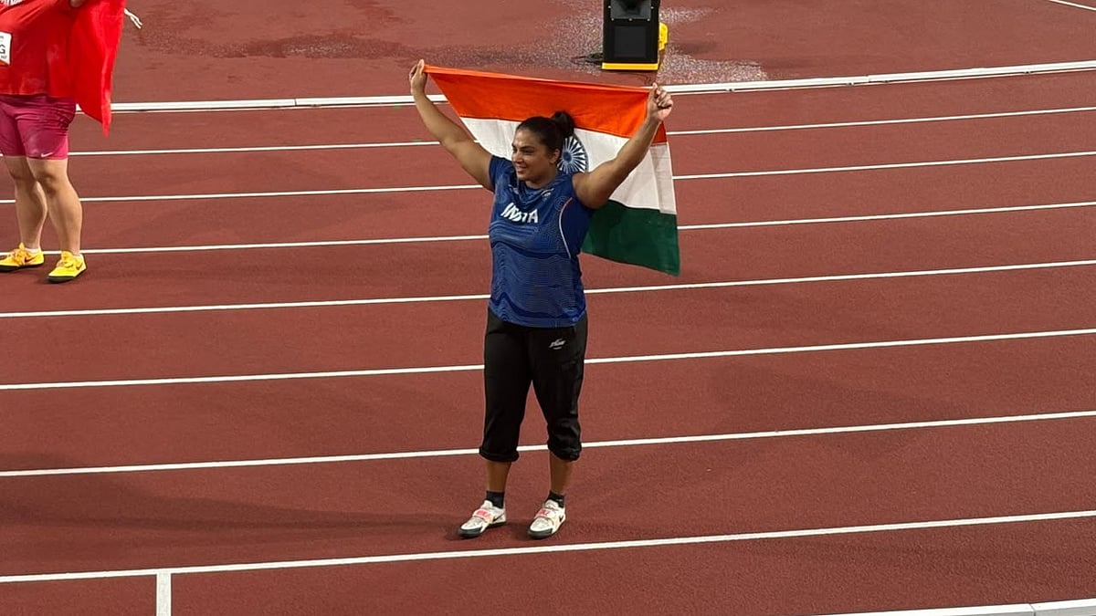 Manpreet Kaur won shot put bronze at Asian Games 2026. - afiindia/X