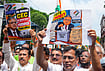 | Photo: PTI/Swapan Mahapatra : Cong, INDIA Bloc Parties Hold Rally In Hyderabad 