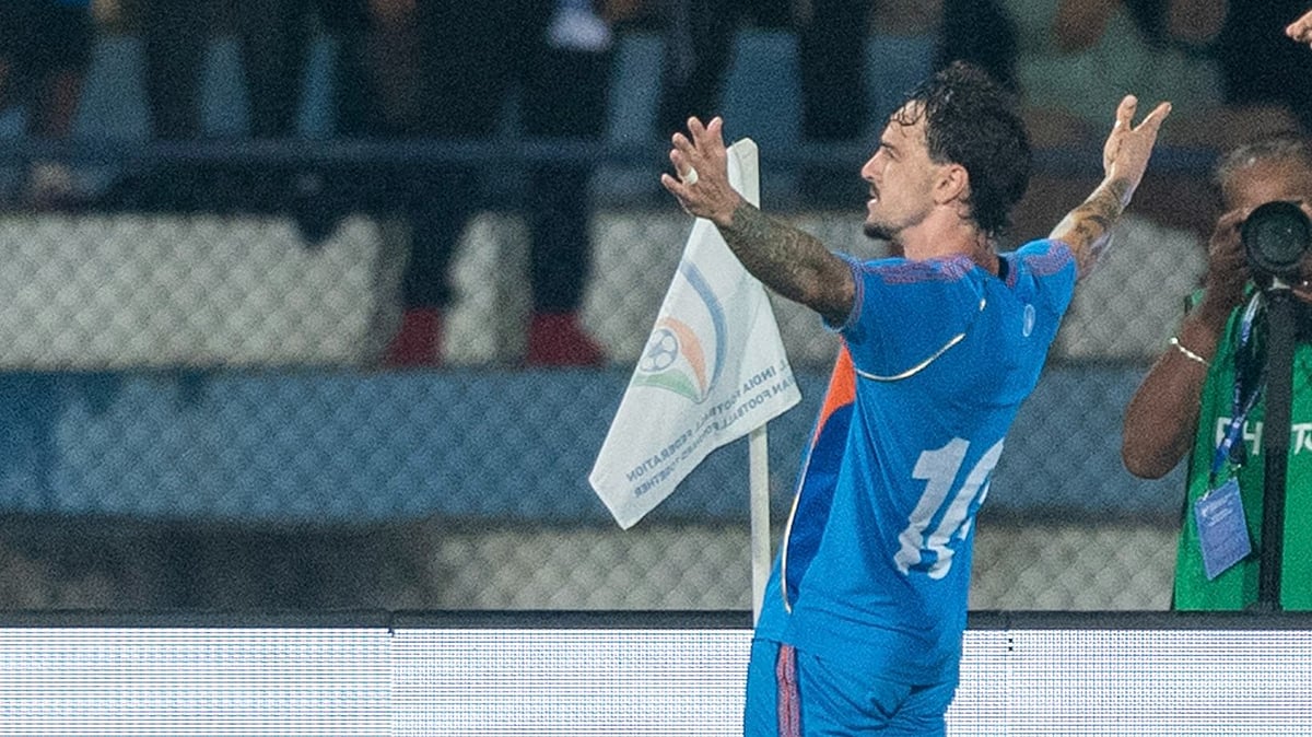 Ryan Williams in action against Panama at Sree Kanteerava Stadium in Bengaluru.  - IndianFootball/X