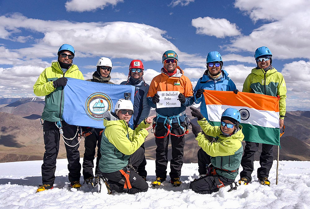 NIMAS mountaineering team summits 20 unclimbed peaks in Ladakh Range