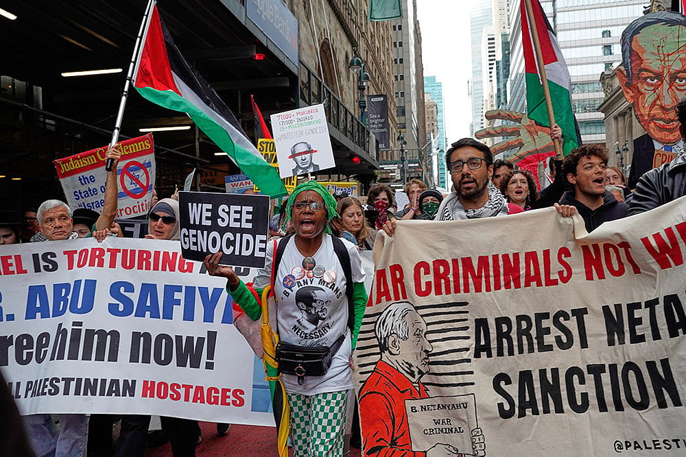 Protest against Benjamin Netanyahu