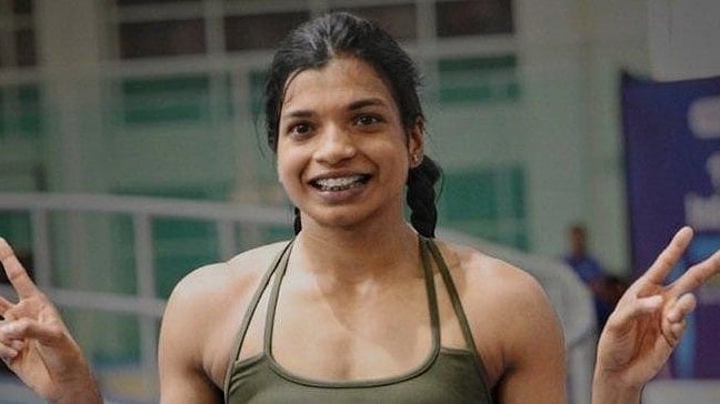 Baranica Elangovan claimed a historic bronze in the women's pole vault at Nagoya. - afiindia/X