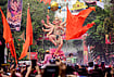 In Photos: Mumbai Marks Anant Chaturdashi As Ganesh Idols Are Taken For Immersion | Photo: PTI : People carry an idol of lord Ganesh for immersion on the last day of 'Ganesh Chaturthi' festival, in Mumbai, Maharashtra, Friday, Sept. 25, 2026.
