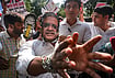 | Photo: PTI/Karma Bhutia : Indian Youth Congress (IYC) members stage a protest against Chief Election Commissioner (CEC) Gyanesh Kumar, demanding his resignation, citing a media report about objections reportedly raised by two Election Commissioners over various decisions of the poll panel, in New Delhi, Friday, Sept. 25, 2026. 