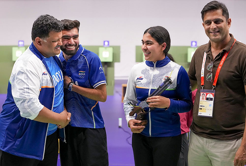 India at Asian Games 10m air pistol mixed team event final highlights